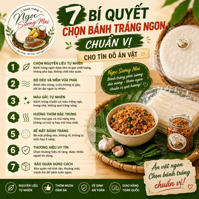 7 bí quyết chọn bánh tráng