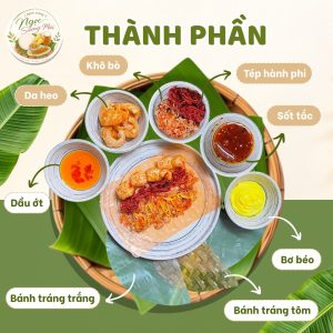 Thành phần - Set 7 - Song Hỷ - Bánh tráng Ngọc Sương Mai