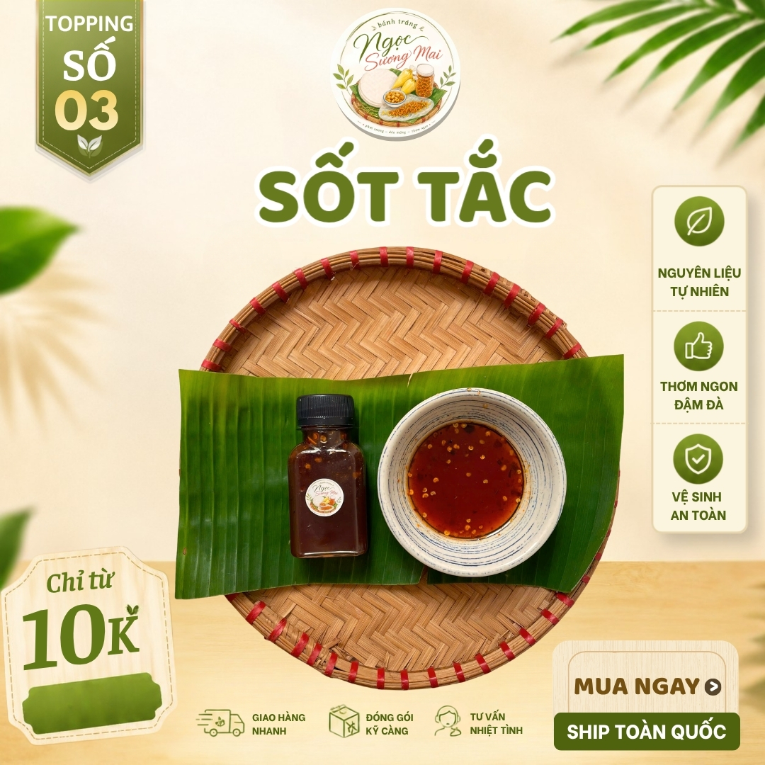 Sốt tắc - Set 6 - Đại tiệc - Bánh tráng Ngọc Sương Mai Sốt tắc - Set 6 - Đại tiệc - Bánh tráng Ngọc Sương Mai