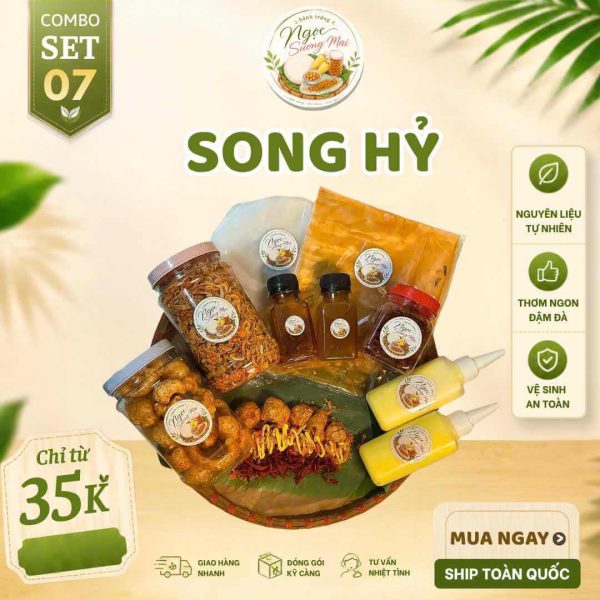 bánh tráng set 7 song hỷ