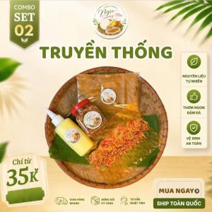 set truyền thống tôm