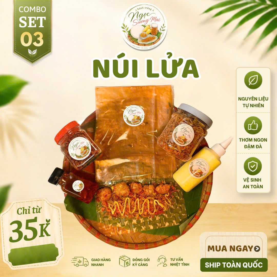 Set 3 set núi lửa